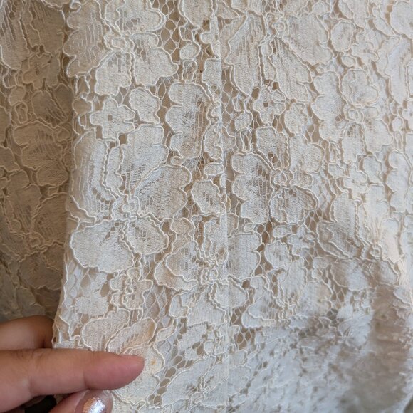 NWT Le Victoria Lace Sleeveless Bridal Dress Formal Dress Vintage Size 8 - Picture 15 of 15